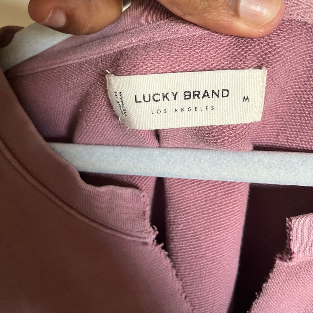 Lucky Brand Pink Sweatshirt and Sweatpants Set l Size M - Picture 4 of 8